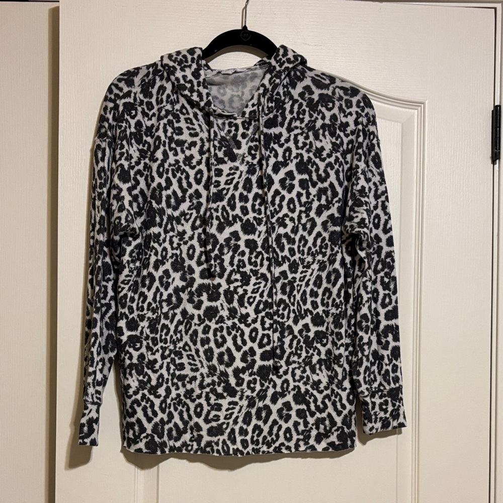 LNA Black and Gray hooded sweatshirt